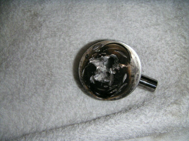 ホンダモンキードラッグレース後のピストン