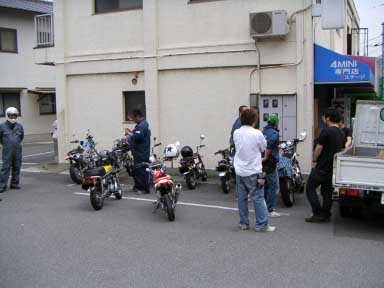 ホンダモンキーツーリング出発前