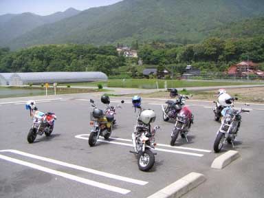 ホンダモンキーツーリング休憩