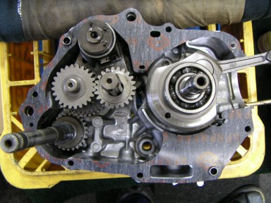 ミッションとレーシングクランク