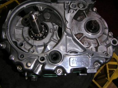 クランクケース真横の写真
