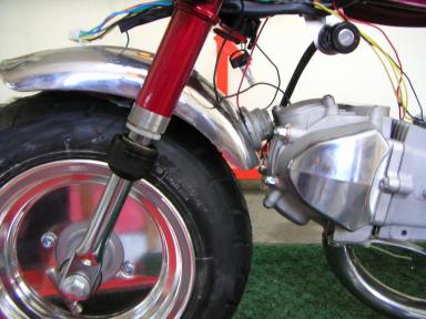 ホンダモンキーのフロントタイヤ拡大写真