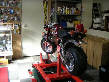 ホンダモンキーの後ろから