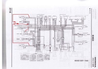 ホンダZ50Jウインカーインジケーター配線加工図